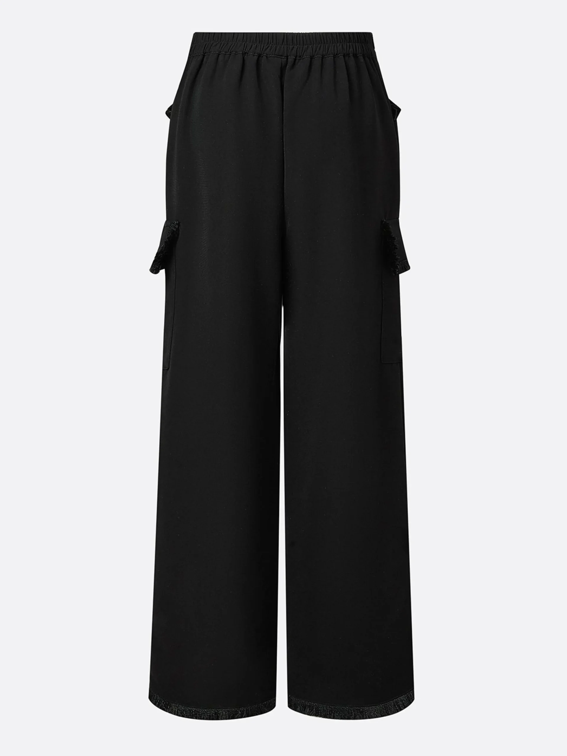 Urban High Waist Straight Pants Plain H-Line Trousers for Work