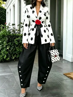 Urban Plain Buttoned Fashion Pants