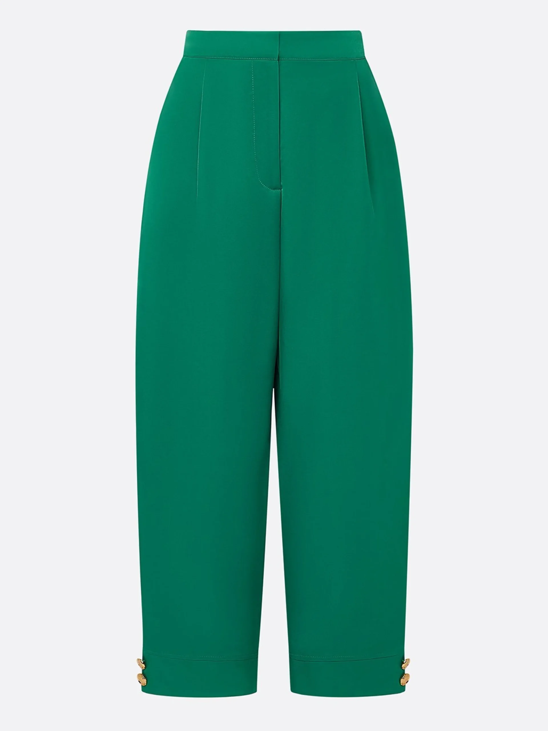 Urban Plain Buttoned Fashion Pants
