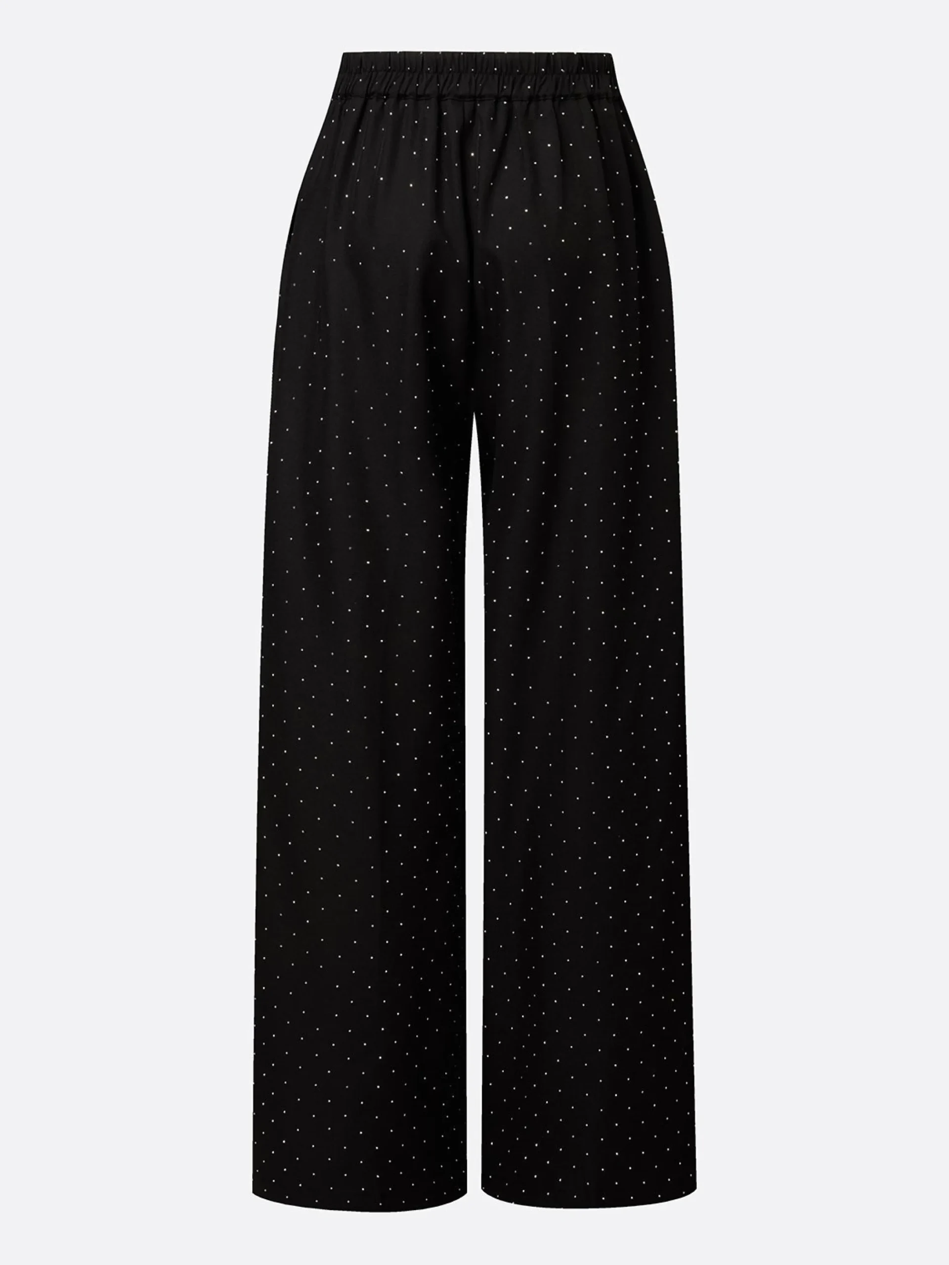 Urban Plain Hot Drilling Wide Leg Pants