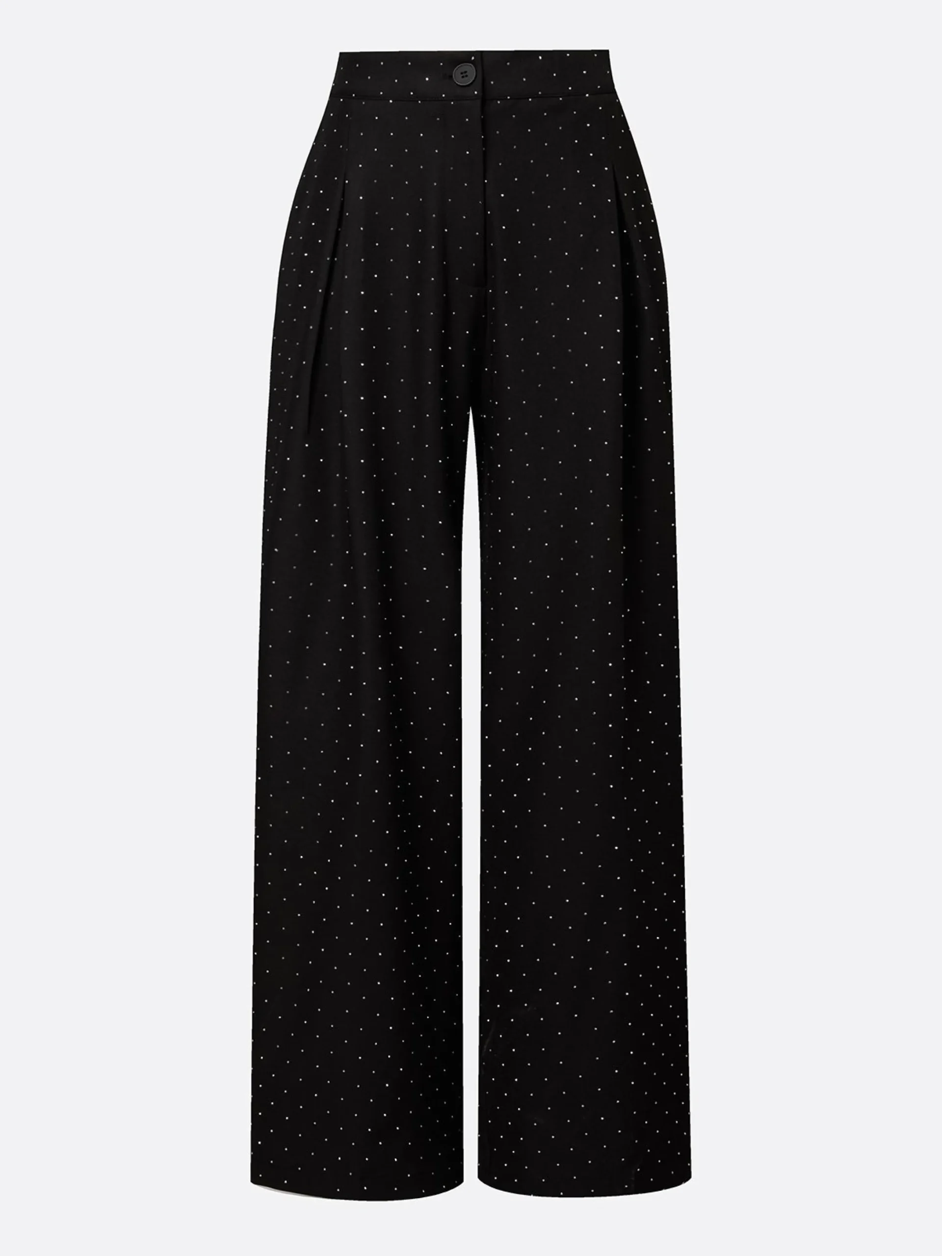 Urban Plain Hot Drilling Wide Leg Pants
