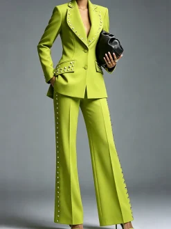 Urban Plain Lapel Collar Blazer
