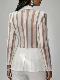 Urban Plain Lapel Collar Blazer
