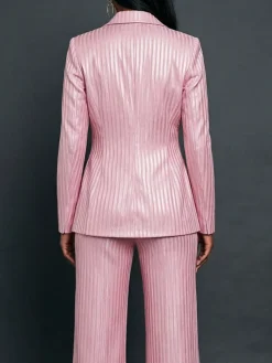 Urban Plain Lapel Collar Blazer