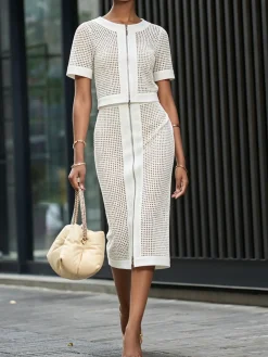 Urban Plain Midi Skirt