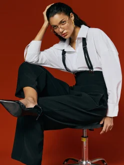 Urban Plain Overall Bib Pants