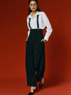 Urban Plain Overall Bib Pants