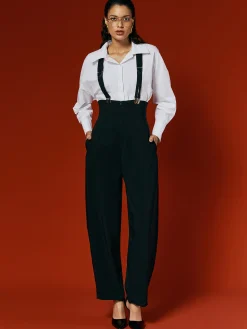 Urban Plain Overall Bib Pants