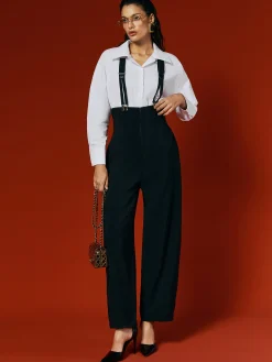 Urban Plain Overall Bib Pants