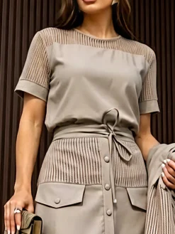 Urban Plain Split Joint Blouse