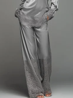 Urban Plain Split Joint Straight Pants