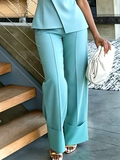 Urban Plain Straight Pants