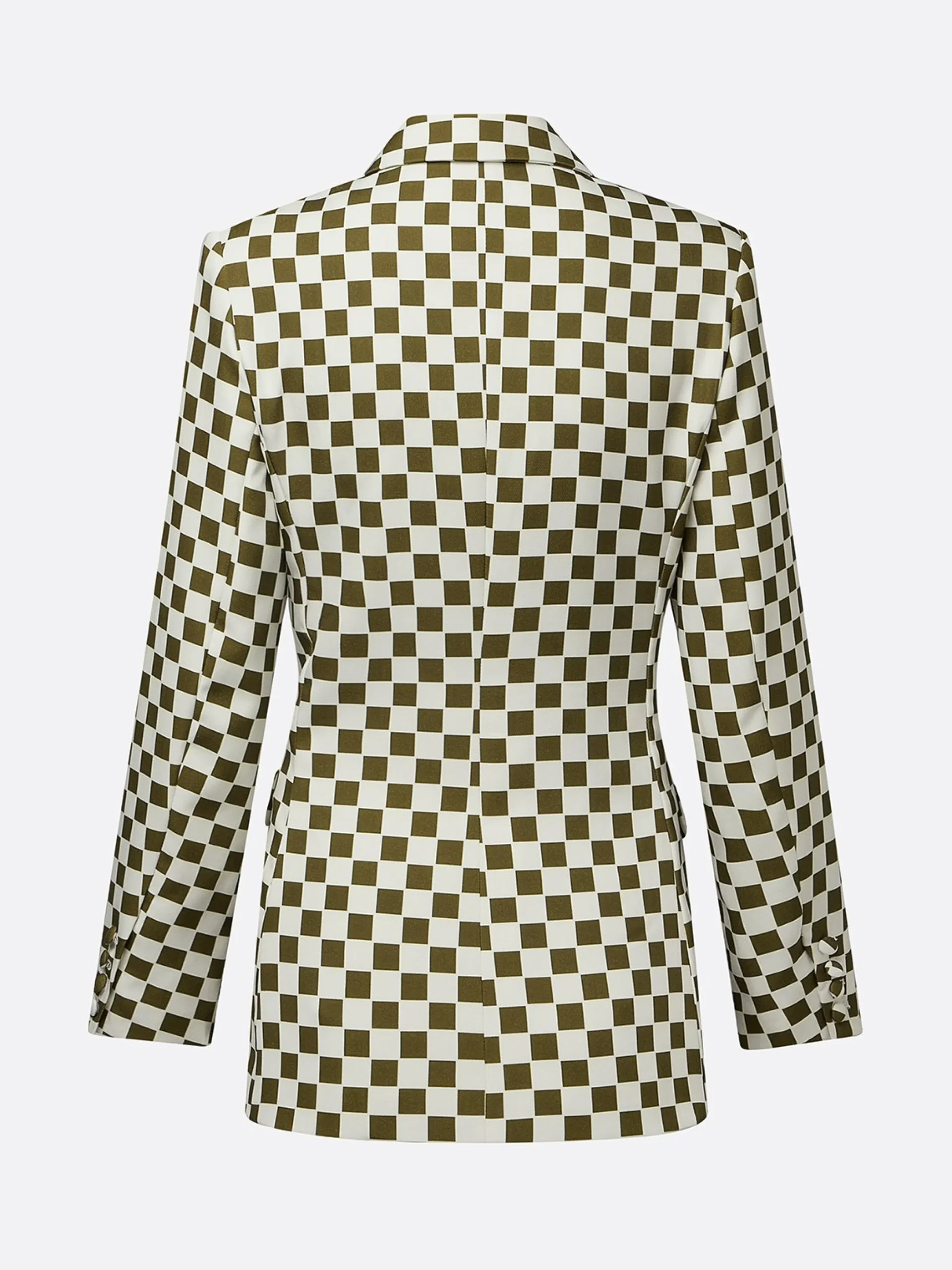 Urban Printing Plaid Tailored Lapel Blazer