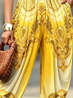 Urban Random Print Printing Baggy Pants