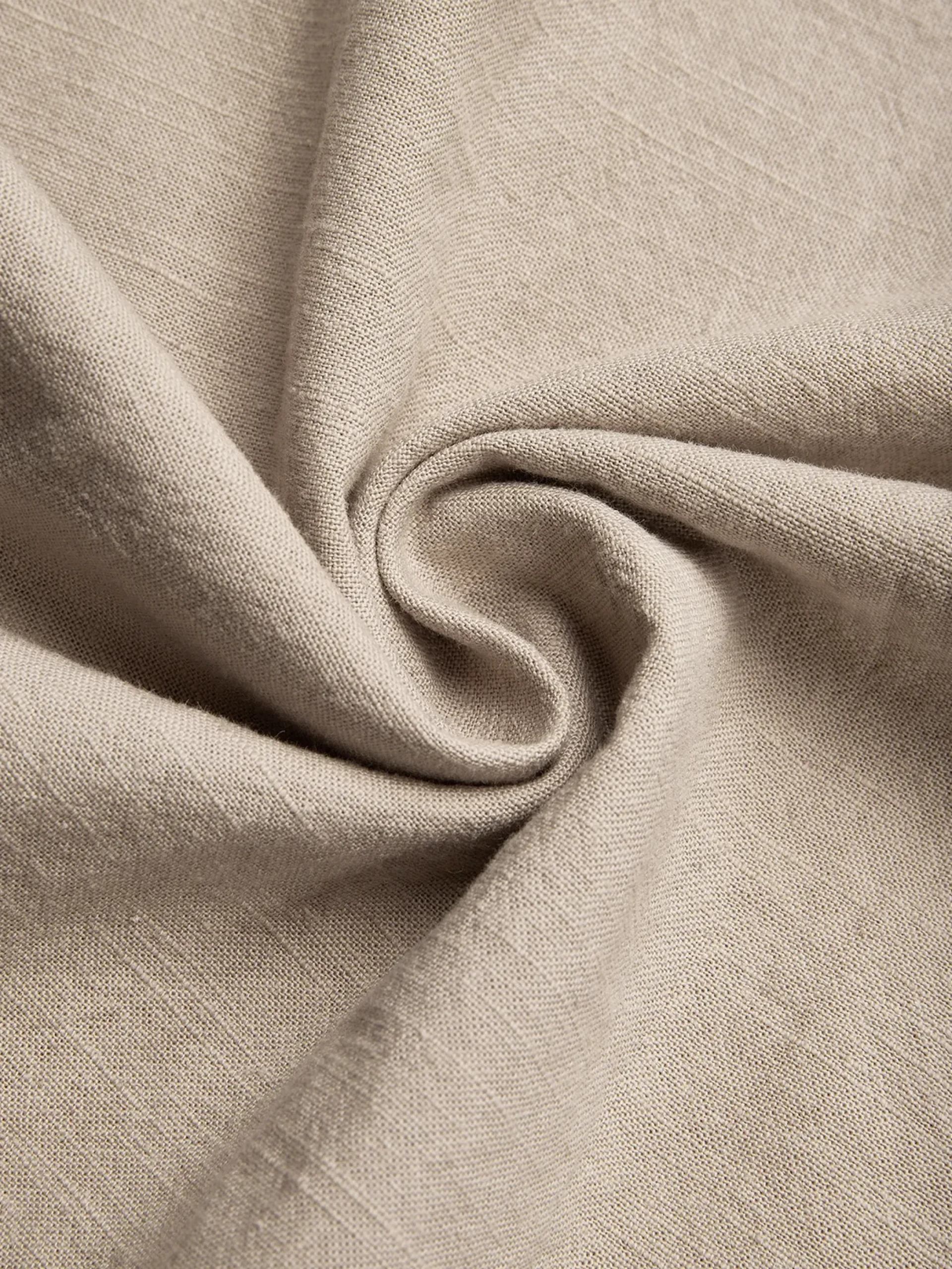 Urban Shawl Collar Long Sleeve Loose Linen Jumpsuit