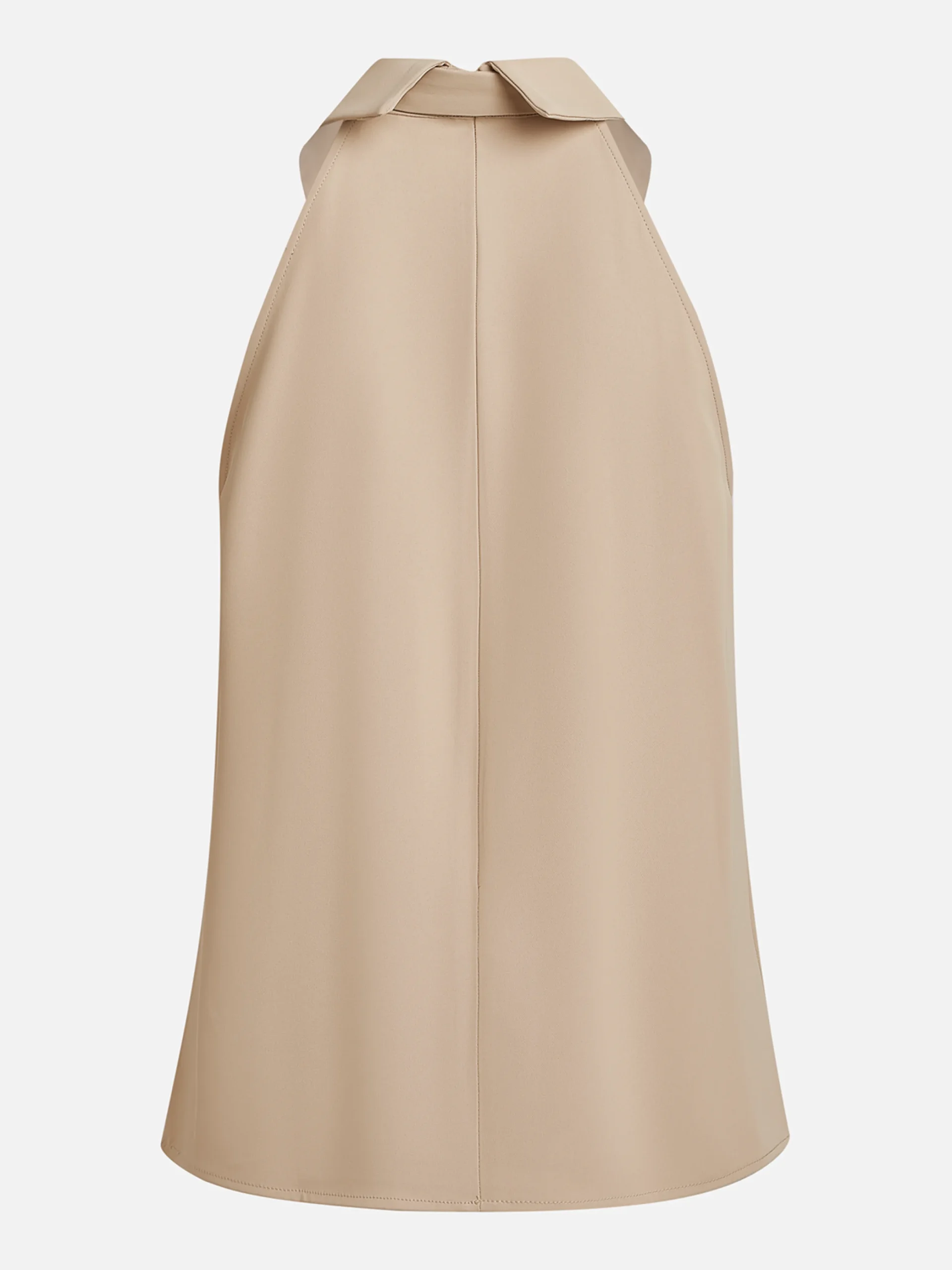 Urban Sleeveless Shirt Collar Tank Top