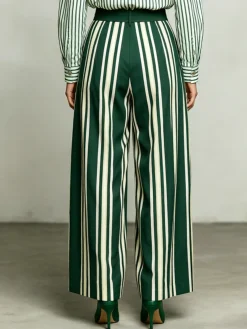 Urban Striped Wide Leg Pants