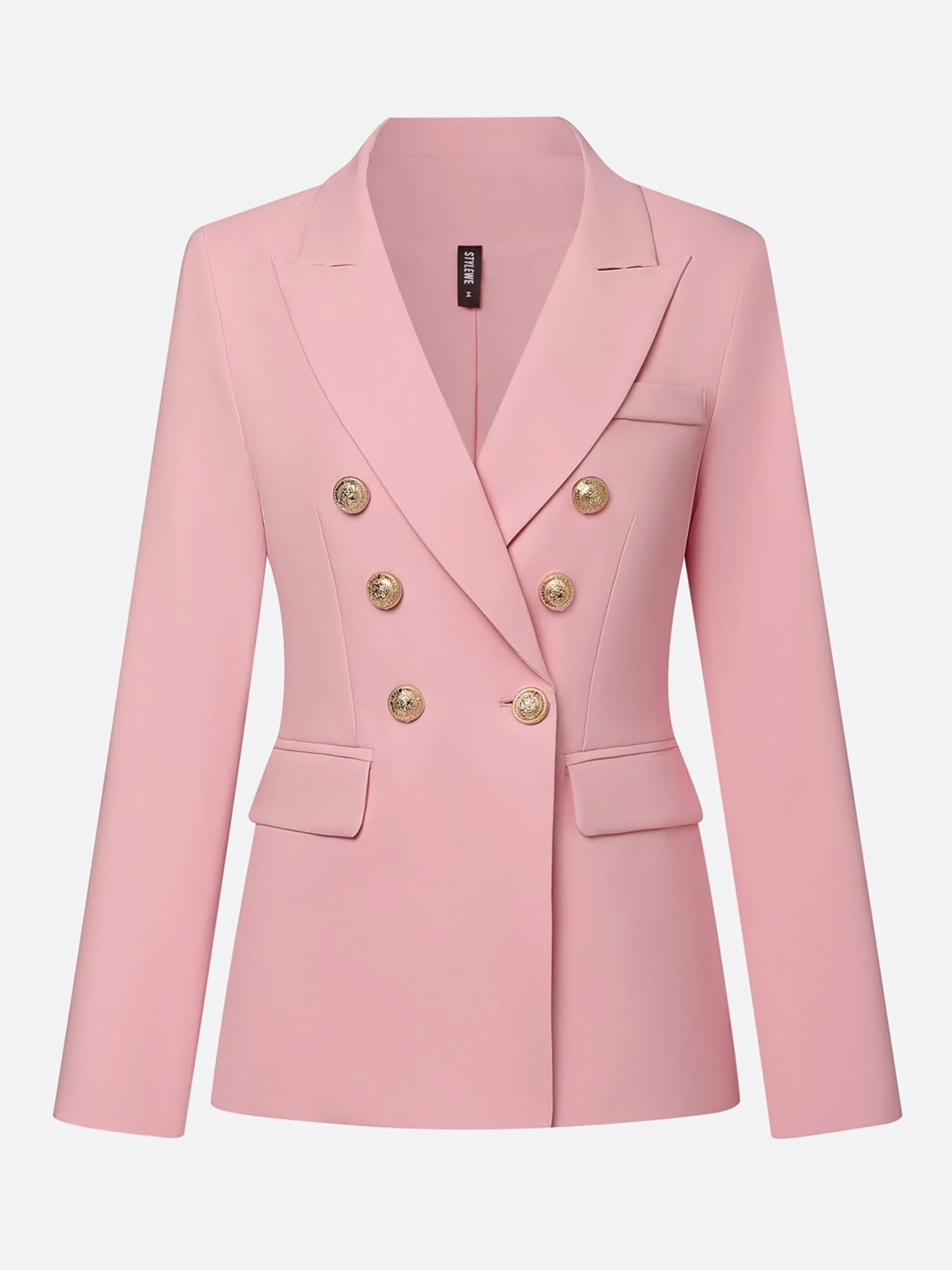 Urban X-Line Natural Regular Fit Lapel Collar Plain Daily Blazer