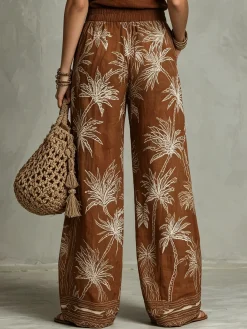 Vacation Plants Straight Pants