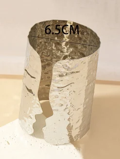 Valentine's Day Irregular Face Design Punk Cuff Bangle
