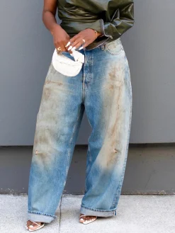 Vintage Loose Long O-Line Regular Jeans